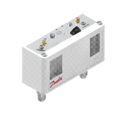 presostat DANFOSS kombinovaný, KP7BS, 8 - 32 , 8,0 - 32,0 , man., diference 4 , 4  fix., SPDT, šroub. 1/4